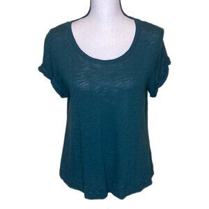 t.l.a. Women's Short Sleeve Green Top Size XS